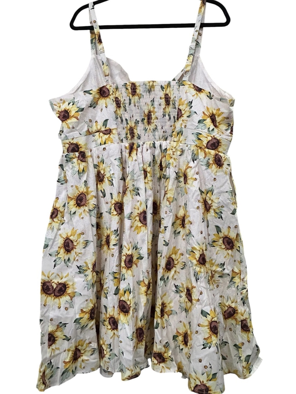 Torrid Sunflower Mini Poplin Tie Front Skater Dress Sz 3X = 22-24 NWT Plus Size - Picture 6 of 16